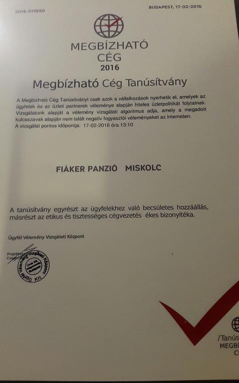 Fiáker Panzió Miskolc Kültér fotó